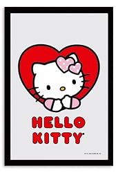 Hello Kitty - Bar Mirror (Heart) (Size: 9" x 12")