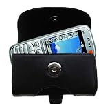 Review Gomadic  / Horizontal Leather Case with Belt Clip / Loop for the Orange SPV C550