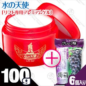 【医薬部外品】水の天使リフトゲル（１００ｇ）＋【雪国アグリ】蒟蒻ゼリー（６個入り）グレープ味セット - まったく新しい水の天使の登場です！