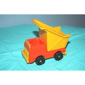 Fisher Price Orange and Yellow Dump Truck (Made in the USA)