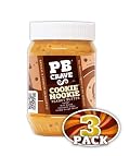 PB Crave Natural Peanut Butter, Cookie Nookie, 16oz Jars, (Pack of 3)