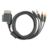 6ft Gray AV Composite and S-Video Cable for Microsoft Xbox 360