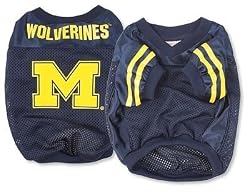 Michigan University NCAA Dog Football Jersey Shirt Size Large
