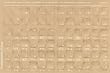 Russian Keyboard Overlays, Stickers, Labels. White Characters, Transparent for Dark Color Keyboards