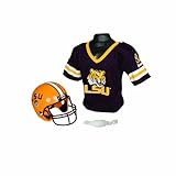 IMAGE OF Franklin Sports NCAA Louisiana State Fightin Tigers Helmet and Jersey Set
