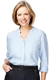 Classic Collection Pure Linen Dobby Blouse
