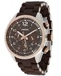 Fossil - Flight Silicone Chronograph Brown Dial Watch CH2727
