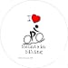 I Love Mountain Biking 2.25 inch (58mm) Round Fridge Magnet