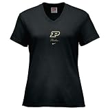 Nike Purdue Boilermakers Ladies Black Classic Logo T-shirt