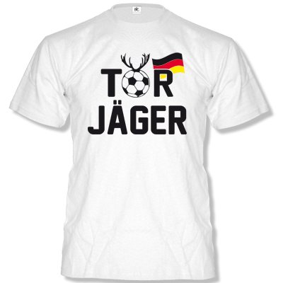 R1 – DEUTSCHLAND MOTIV 9 Herren T-Shirt Weiss / Schwarz-Rot-Gelb Gr. L