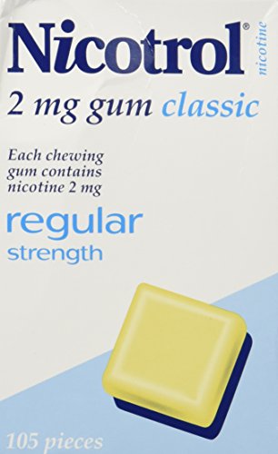 Nicotrol Nicotine Gum (1) Large Box Classic Gum 2mg - 105 Pieces in each box Nicotrol Nicotine Gum (1) Large Box Classic Gum 2mg - 105 Pieces in each box