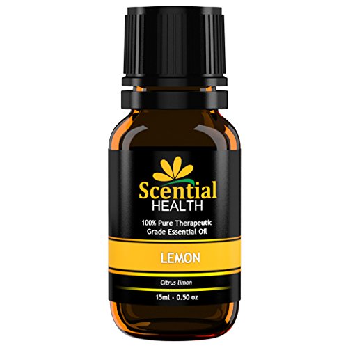 Best Lemon Essential Oil By Scential Health 15ml (.5oz) 100% Certified Pure Therapeutic Grade Essential Oil With No Fillers, Bases or Additives AND ZERO Carrier Oils