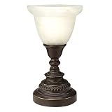 Bronze Lamp with Frosted Glass Shade