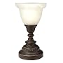 Bronze Lamp with Frosted Glass Shade