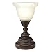 Bronze Lamp with Frosted Glass Shade