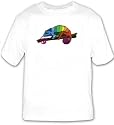 T-shirt with chameleon, limb, slither, animal, reptile
