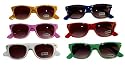 1980's Wayfarer Style Fashion Sunglasses with Gradient Lens - 6 Radiant Colors