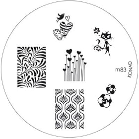 Pochoirs Konad pour Kit Nail Art M83 #40M83