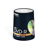 TDK 4.7GB 16x DVD-R 100-Pack Spindle TDK 4.7GB 16x DVD-R 100-Pack Spindle