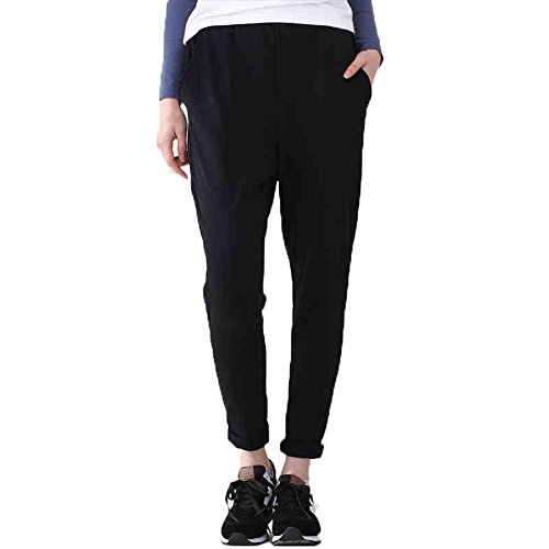 レディース サルエルパンツ 女 全三色 ユニーク 美脚 ダンス ゆったり テーパード スポーツ カジュアル【 LIFE_SHOP 】