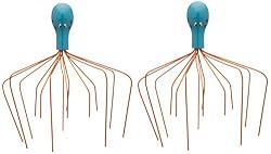 Two Pack of Heavens Therapy Head Wizard Octopus Ionized Copper Therapeutic Head Scalp Massager Massage