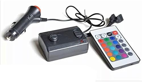 XYONGOODW DRL High Power 12V 8w Multicolor Super Bright Interior Lights/Daytime Running Light Length 30CM Eagle Eye Lights / car Fog LED Bulb Lamp Universal With sound control+remote control,16 kinds of color