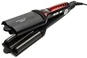 Infiniti by Conair S5 Tourmaline Ceramic 2 1/4" Deep Wave Iron, Black