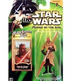 41MhPGQ387L Star Wars Power of the Jedi Action Figure   Darth Maul   Sith Apprentice