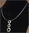 J-Steel by Fyn Studios (TM) 3 Link Stainless-Steel and Black Agate Pendant Necklace 843332001426