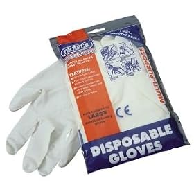Draper 54779 Pack Of 10 Latex Gloves Lge