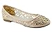 Walstar Women Casual Rhinestone Glitter Mesh Slip On Ballet Flat Lightweigh