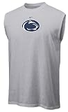 Penn State Nittany Lions Adult Grey College Logo Sleeveless T Shirt By Nike Team Sports