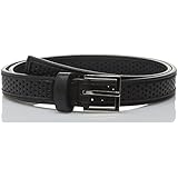 Nine West Women's 3/4 Inch Micro Perforated Panel Belt