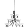 Kichler Lighting 1681DBK 15-Light Olympia Incandescent Chandelier, Distressed Black
