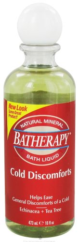 Batherapy Cold Discomforts Mineral Bath Liquid, 16 Ounce Bottle