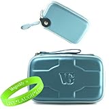 Revised Protective Shell Premium Baby Blue EVA Hard Cube GPS 4.3 inch Carrying Case for 4.3 Garmin Nuvi 855