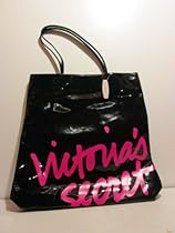 Hot Sale Victoria's Secret Large Black Shiny Tote Bag