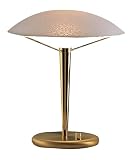 Brass and Textured White Glass 12 1/4 High Desk Lamp