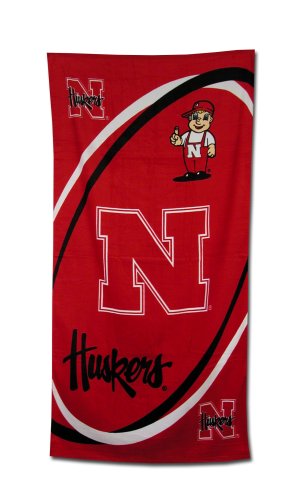 Nebraska Cornhuskers Fiber Reactive Pool/Beach/Bath Towel (Team Color)