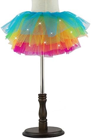 SMMER Women Led Light Up Neon Rainbow Party Dance Tutu Skirt