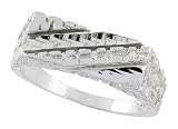 Sterling Silver Rectangular Nugget Ring, 5/16 (8mm) wide