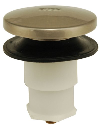 bathtub stoppers:Bathtub Drain Plug, Satin Nickel Finish - by Plumb USA