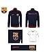 Fc Barcelona Jacket Track Soccer Adult Sizes Soccer Football Official Merchandise (Blue Red Barca , S)