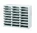 Fellowes 25041 Literature Organizer - 24 Compartment, Letter, Dove Gray