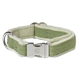 Hemp/Fleece Dog Collar - Apple Green