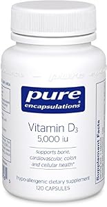 Pure Encapsulations Vitamin D3 5000 IU Capsules, 120 Count