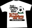 Yeah - I Play Like a Girl Soccer T-Shirt (Adult L)