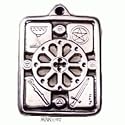 Tarot Wheel - Pewter Pendant