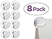 8 PACK Clear Corner Guard Protector Cushion with Pre-Applied Adhesive Strips - Holds Firm with No Damage to Furniture - Matte Finish