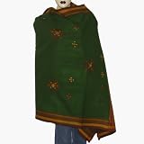 Evening Shawl Embroidered Wool Wrap 80 x 40 inches